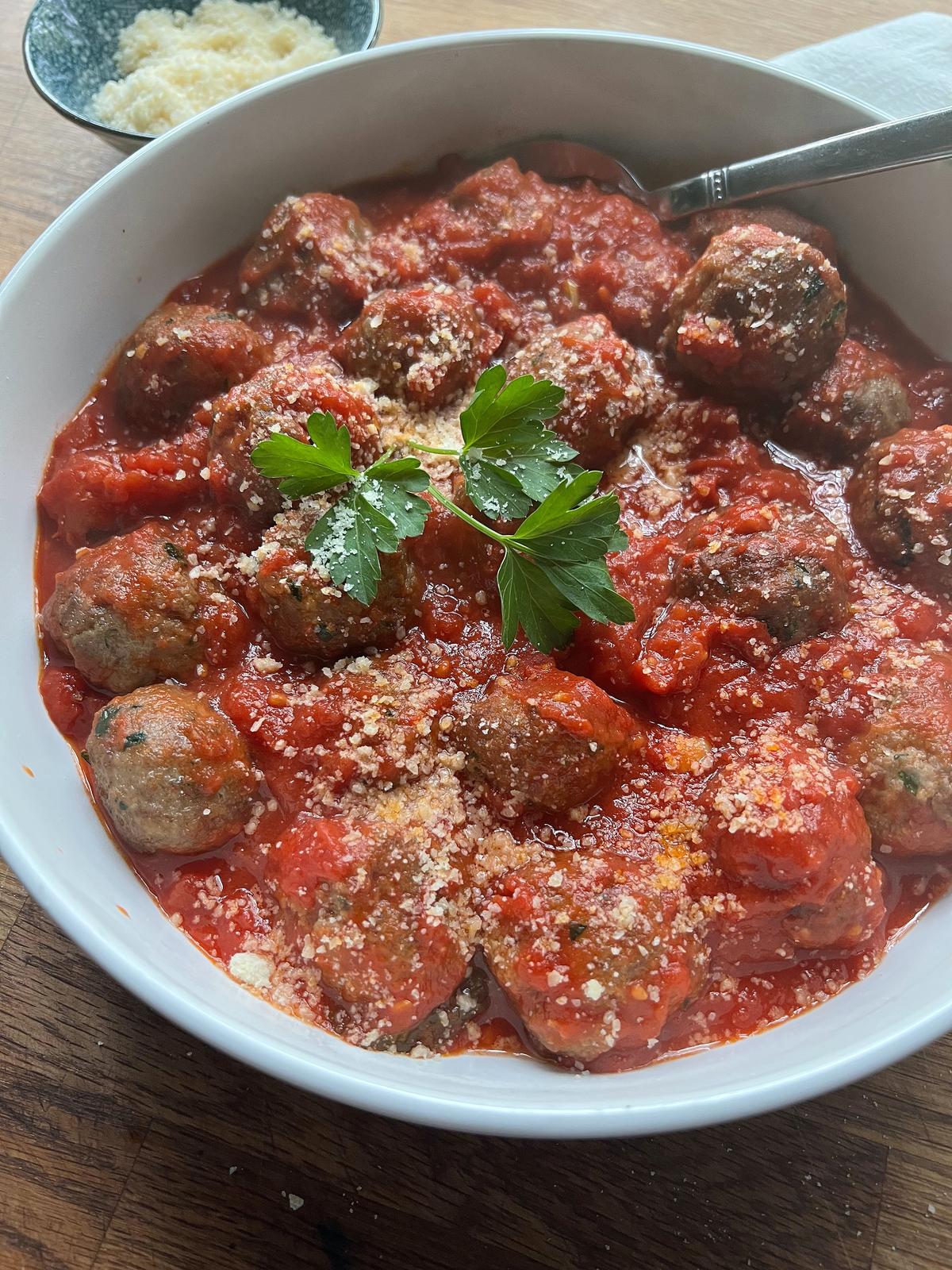 Rick Easton uses a 30 percent bread to meat ratio for meatballs in his and Melissa McCart's new cookbook, "Bread and How to Eat It." (Gretchen McKay/Pittsburgh Post-Gazette/TNS)