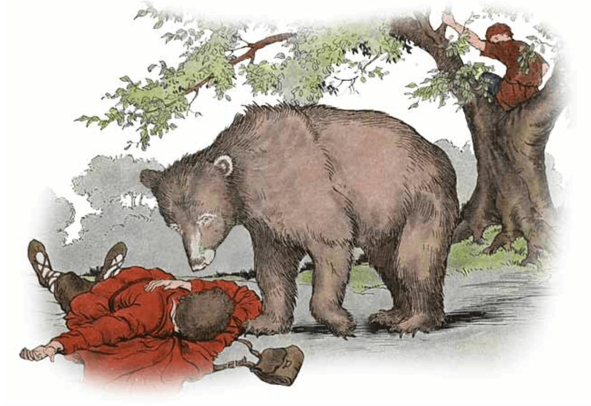 Friendships That Endure: Aesop's Fable, 'Two Travelers and a Bear'