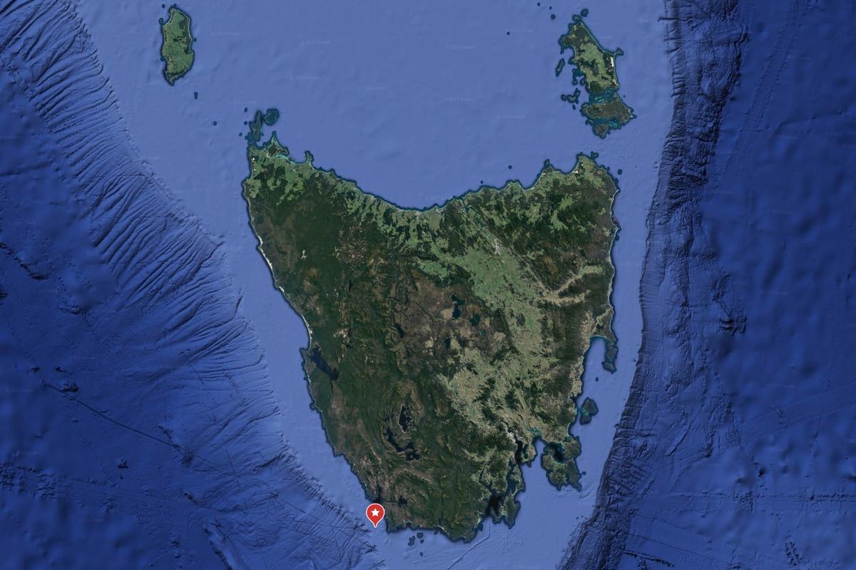 The approximate location of the shipwrecked MV Blythe Star. (Courtesy of <a href="https://www.csiro.au/">CSIRO</a>)