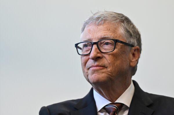 Microsoft founder Bill Gates in London, England, on Feb. 15, 2023. (Justin Tallis/WPA Pool/Getty Images)