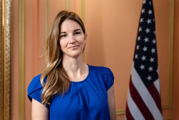 Brianne Dressen, co-chair of React19, in New York on Jan. 6, 2023. (Jack Wang/The Epoch Times)