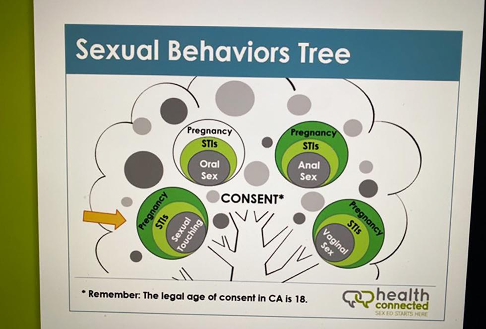 Sex education teaching materials for middle school from <a href="https://www.health-connected.org/" target="_blank" rel="noopener">Health-Connected</a> explain gender ideology. (Courtesy of Erin Friday)