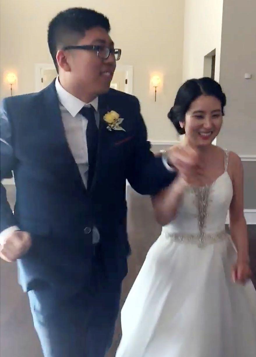 The wedding of Kyu and Cindy Cho. (Young Min Kim via AP)