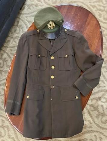 Edwin Smith's uniform, which he wore home with no insignia. (Paula Ratliff)