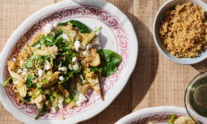 Spinach-Artichoke Salad Has the Most Ingenious Crispy Topping
