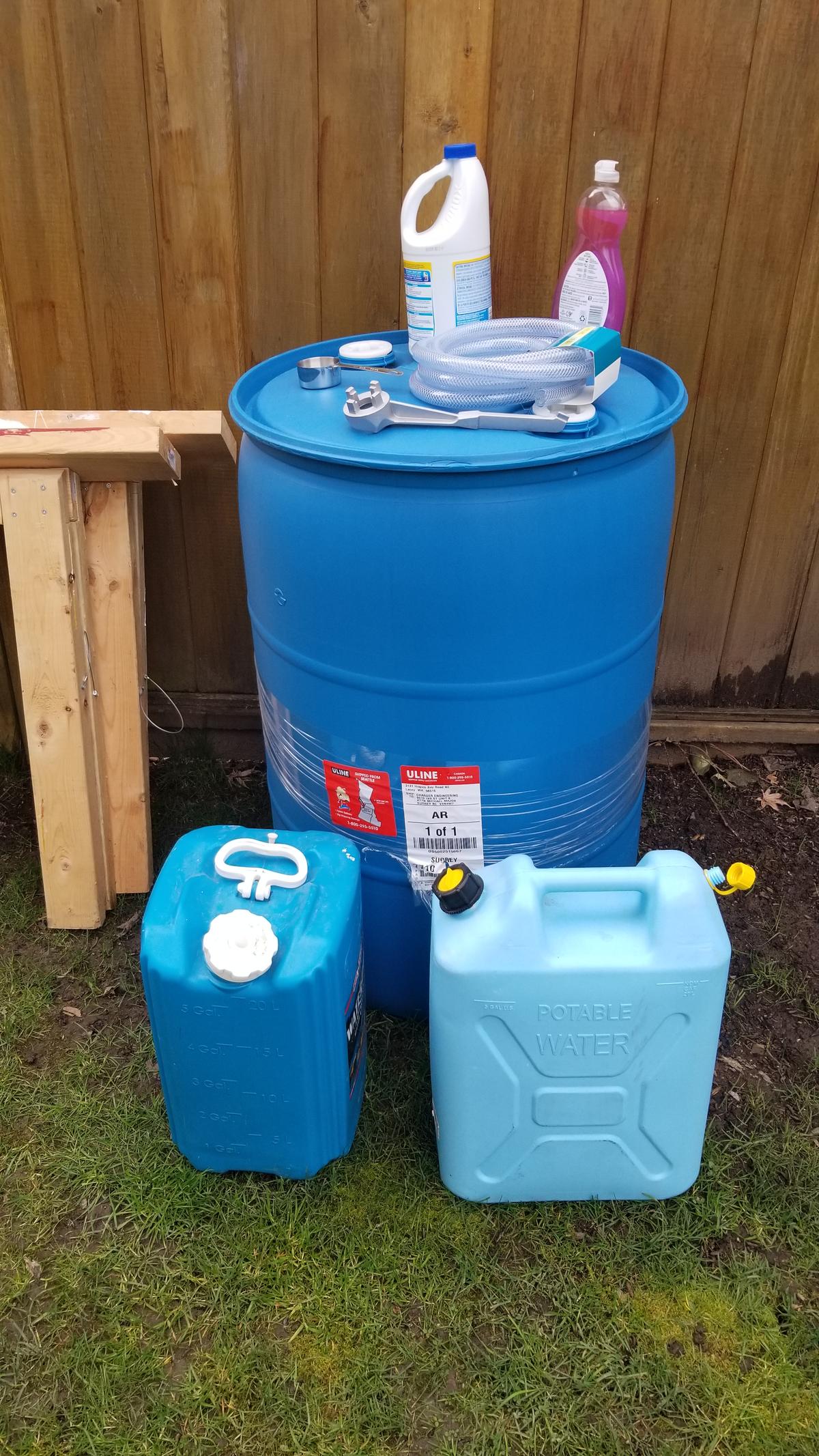 A water tank for long-term storage. (Courtesy of Michael Major)