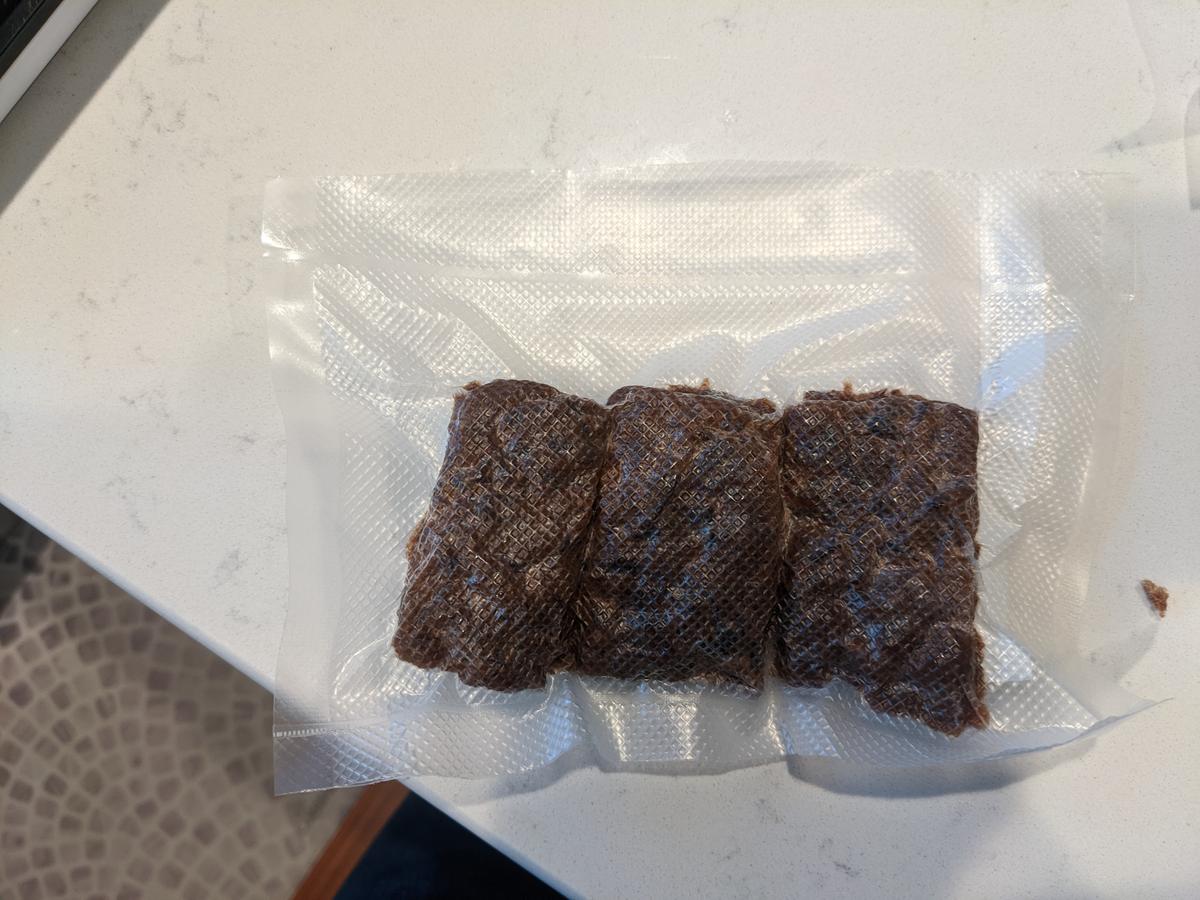 Pemmican survival food prepared by Major. (Courtesy of Michael Major)