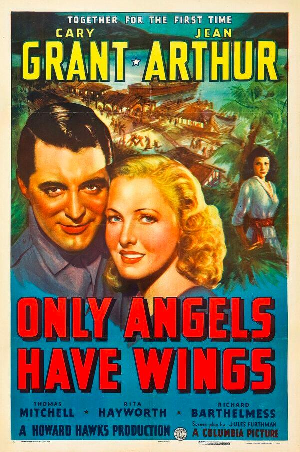 Skilled pilot Geoff Carter (Cary Grant) risks his life flying an air freight service, in "Only Angels Have Wings." (MovieStillsDB)