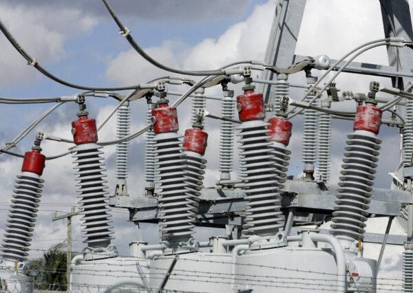 Part of the power grid of Florida Power and Light at a distribution center in Miami on Nov. 8, 2006. (ROBERT SULLIVAN/AFP via Getty Images)