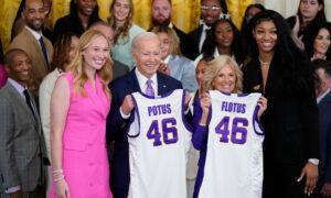 Biden Celebrates LSU Women’s and UConn Men’s Basketball Teams at Separate White House Events