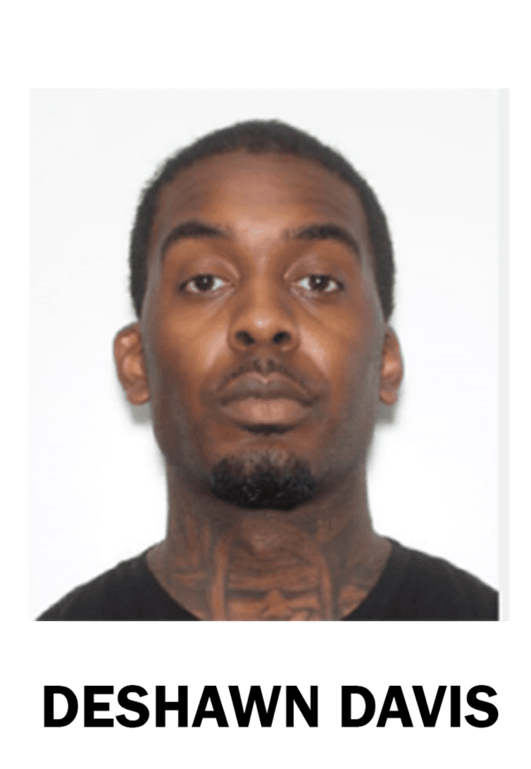 Ontario Provincial Police said on May 26, 2023 that an outstanding warrant for Deshawn Davis of Toronto is in effect, in connection with the kidnapping of a Toronto woman in January 2022. (Ontario Provincial Police Handout)