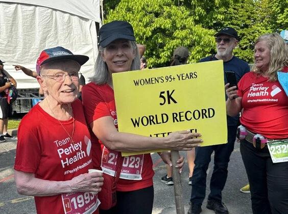 96-Year-Old Ottawa Woman Sets World Record for 5-Kilometre Race