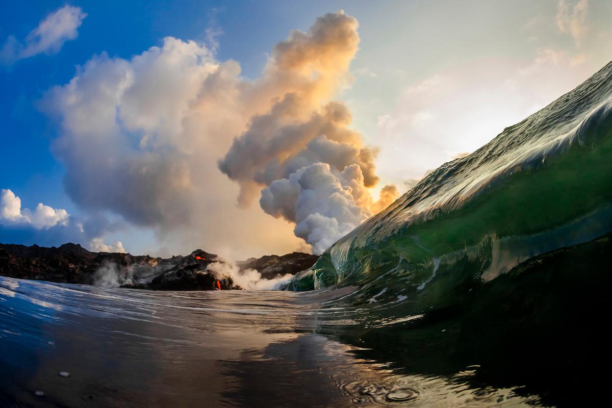 "Peles Wave" by Nick Selway, photographed at the Kalapana coastline, the Big Island, Hawaii. (Courtesy of <a href="https://www.nickselway.com/">Nick Selway</a>)