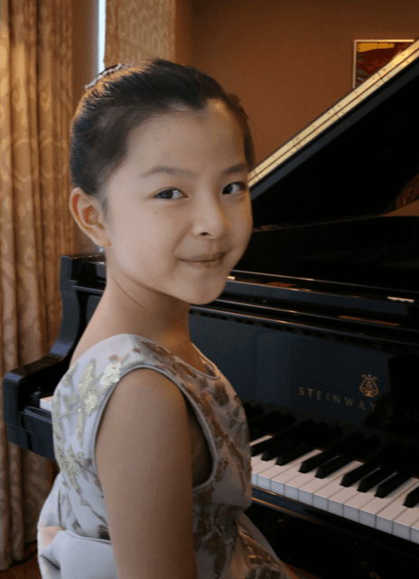 Born in Shanghai, 9-year-old Tiantian Gao studies with Shirin Goudarze-Tobin at TuDublin Conservatoire. (Courtesy of Tiantian Gao)