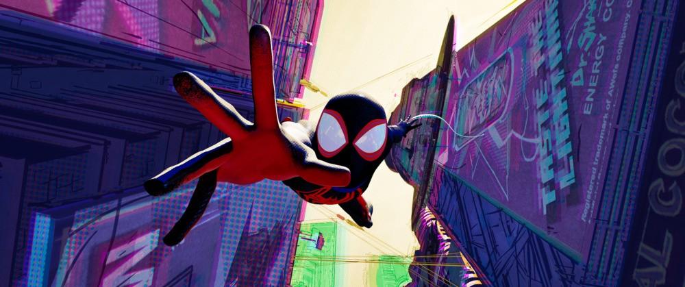 Spider-Man (voiced by Shameik Moore) in “Spider-Man: Across the Spider-Verse.” (Columbia Pictures and Sony Pictures Animation)