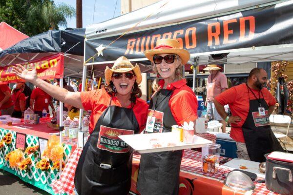 Chili teams competing in the Tustin Street Fair & Cook-Off. (Courtesy of City of Tustin)