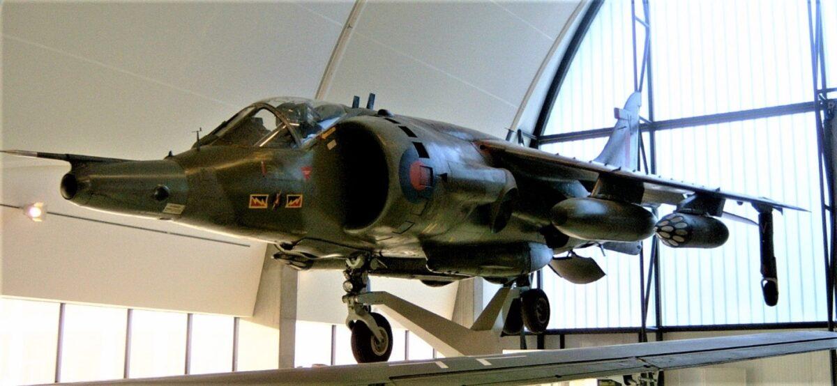 A Royal Air Force Harrier GR.3 at the RAF Museum in Hendon, United Kingdom, in early 2004. (Courtesy of Richard Fisher)