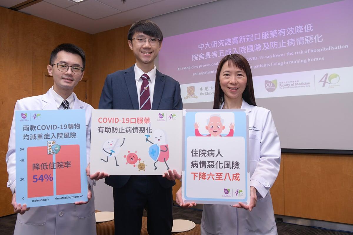 CUHK Research: New COVID-19 Oral Medication Lowers Risk of Hospital Admission of Older Patients by 54 Percent