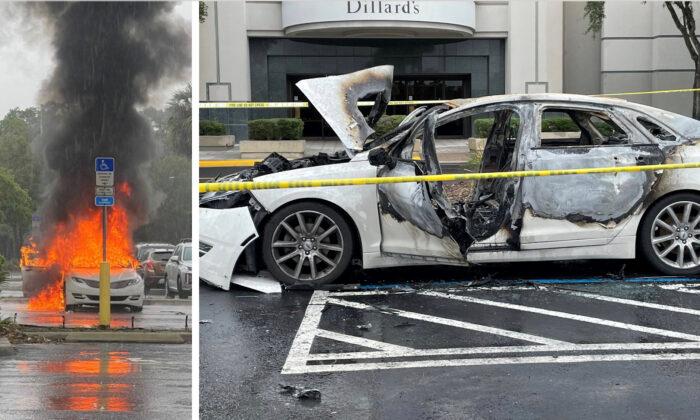 Florida Woman Charged After Leaving Children in Car That Caught Fire While She Was Allegedly Shoplifting