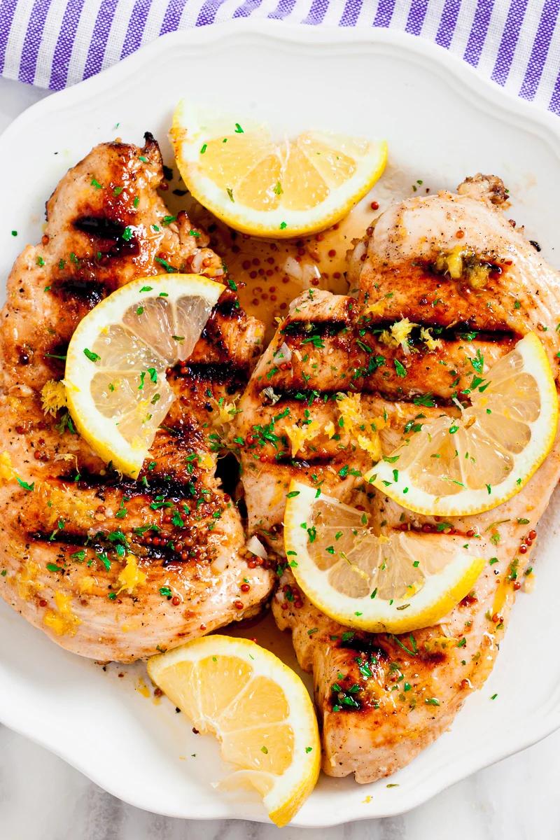Marinate chicken breasts and cook them on the grill for a light and refreshing meal that’s ready in minutes. (Courtesy of Amy Dong)