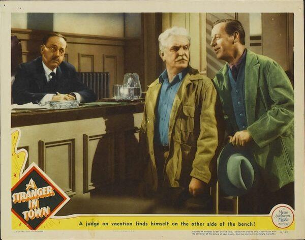 Judge Grant (Frank Morgan) finds himself on the other side of the law in "A Stranger in Town." (MovieStillsDB)