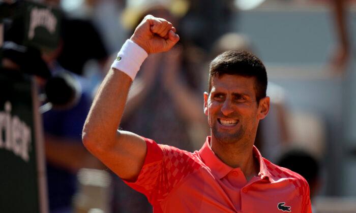 Djokovic Breaks Tie With Nadal by Reaching French Open Quarterfinals for 17th Time; Alcaraz Wins