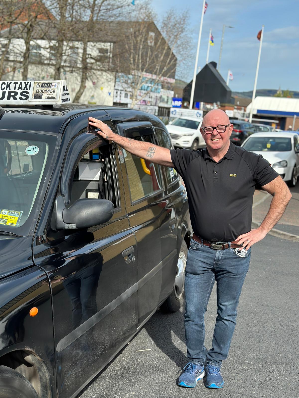Mark Neil of NI Black Taxi Tours. (Tim Johnson)