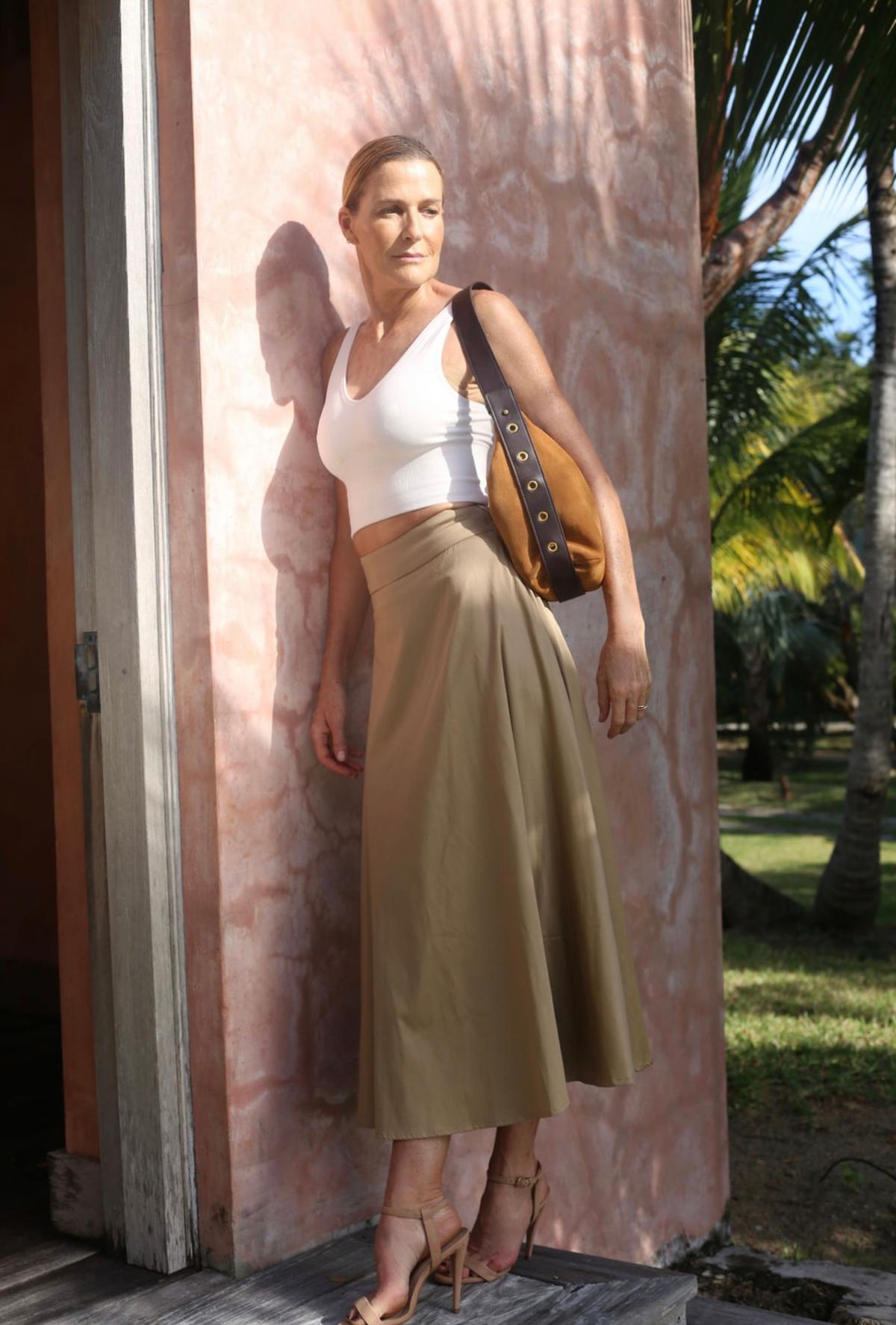 India Hicks with the Rex bag she designed for Tusting in support of the Prince's Trust. (Courtesy of India Hicks)