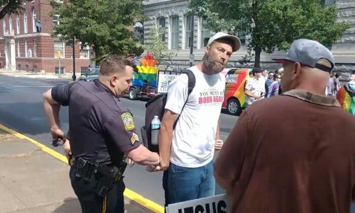 Man Arrested While Preaching at Pennsylvania Pride Event Sues Police