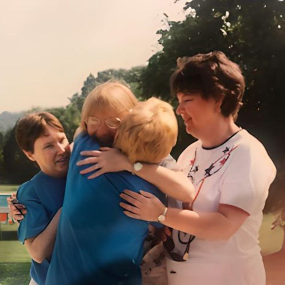 Ellen, Barbara, Laverne, and Kay on the first reunion in 1997. (Courtesy of Barbara Lane)