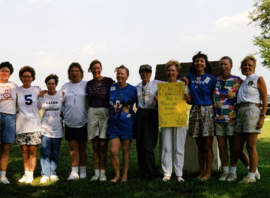 The 11 sisters reunited in September 1997. (Courtesy of Barbara Lane)