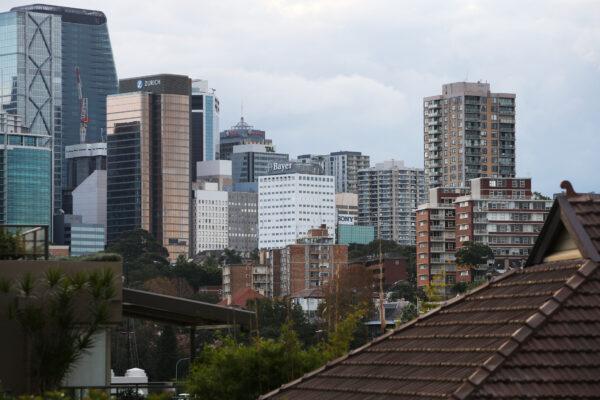 A general view of residential and business property from the suburb of Kirribilli in Sydney, Australia, on May 8, 2021. (Lisa Maree Williams/Getty Images)