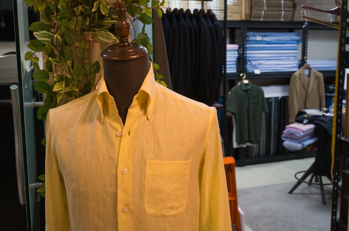 Samples on display at Yeossal & Co., tailors and shoemakers. (Alan Behr/TNS)