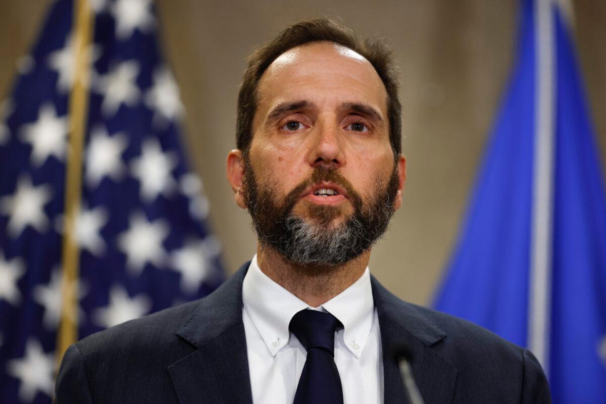 Special counsel Jack Smith delivers remarks on a recently unsealed indictment against former President Donald Trump in Washington on June 9, 2023. (Chip Somodevilla/Getty Images)