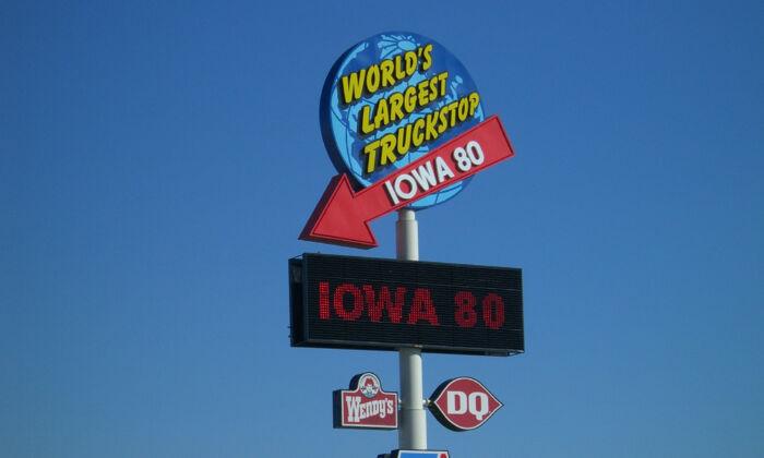 Truck Stops Help Car Trip Miles Speed By