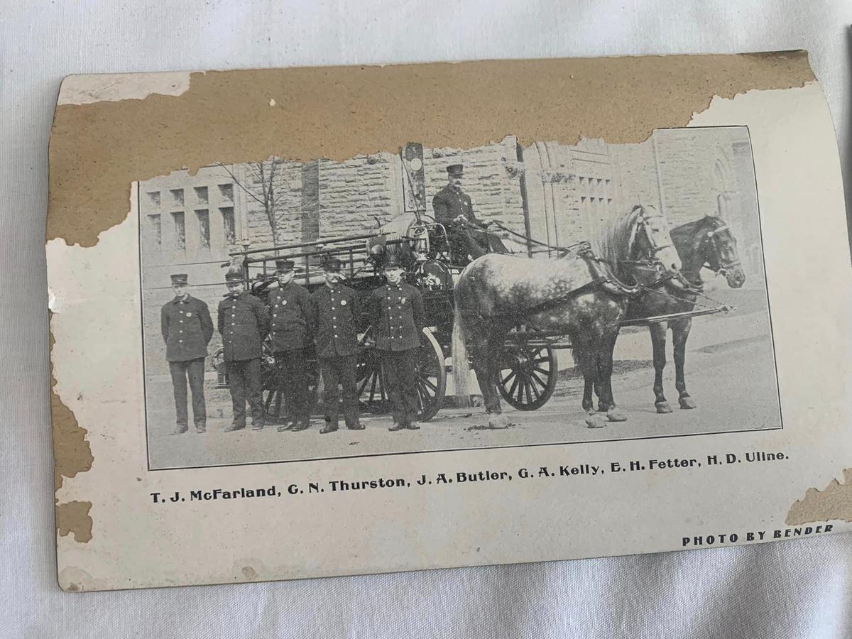 An old photo of members of the fire department from over a century ago. (Courtesy of City of Marion Ohio Fire Department)