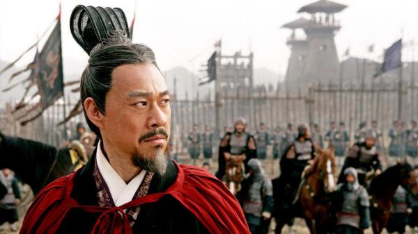 The menacing Cao Cao (Fengyi Zhang), in “Red Cliff.” (Beijing Film Studio)