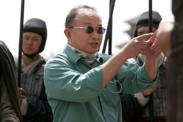 Director John Woo on the set of "Red Cliff." (Beijing Film Studio)