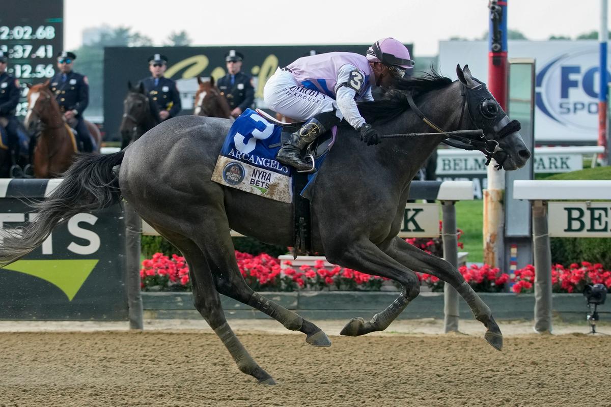 Arcangelo Wins 2023 Belmont Stakes