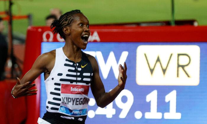 Shocked Kipyegon Adds 5,000m World Record to 1,500m Mark in Paris