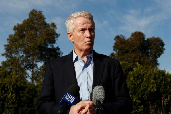 Craig Tiley, Tennis Australia CEO speaks during a Tennis Australia x Roland Garros 2023 preview media opportunity at Melbourne Park, Australia, on May 23, 2023. (Darrian Traynor/Getty Images for Tennis Australia)