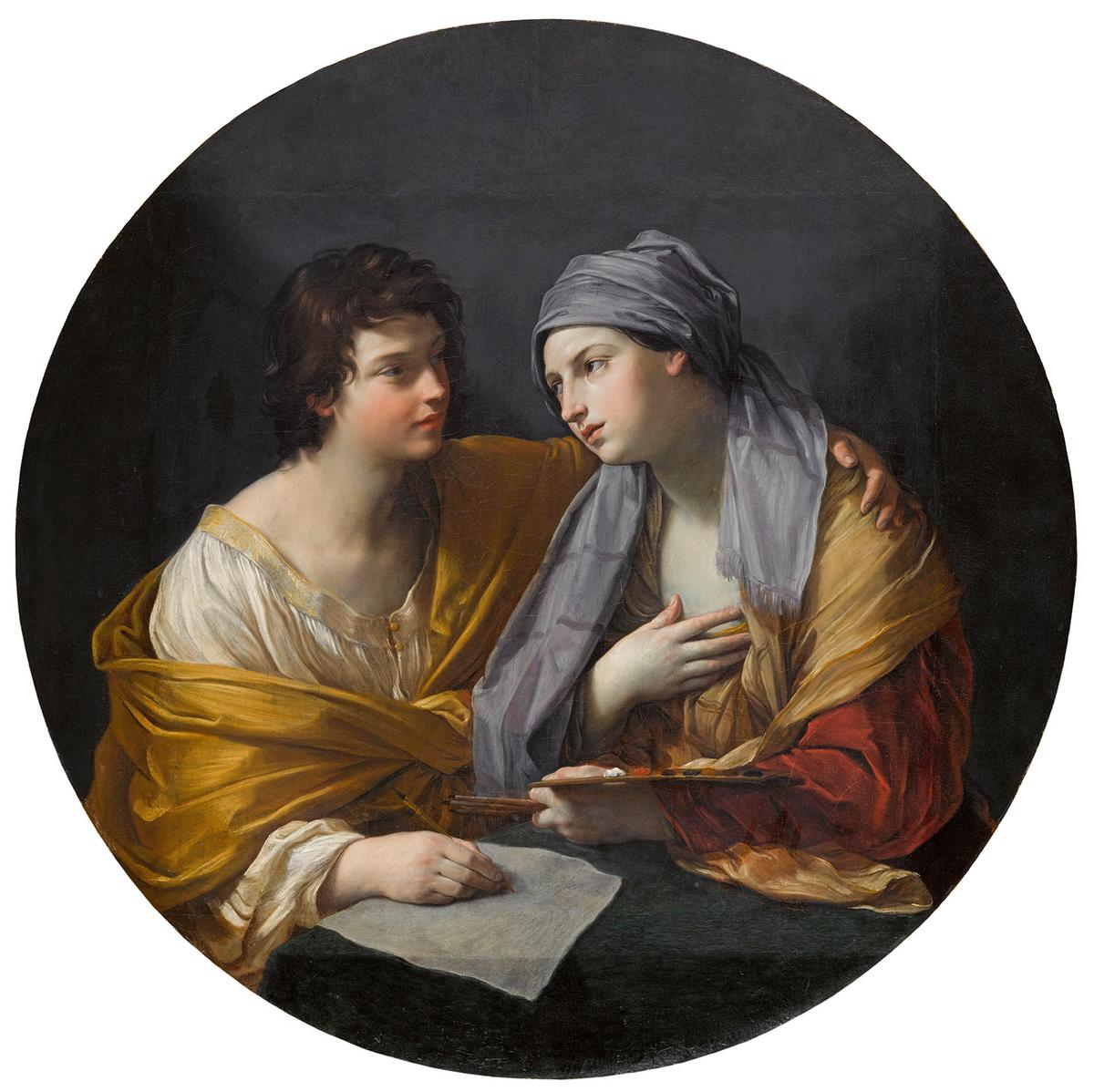 "The Union of Drawing and Color," circa 1624–1625, by Guido Reni. Oil on canvas; 47.4 inches by 47.4 inches. Louvre Museum, Paris. (Courtesy of the Prado Museum)