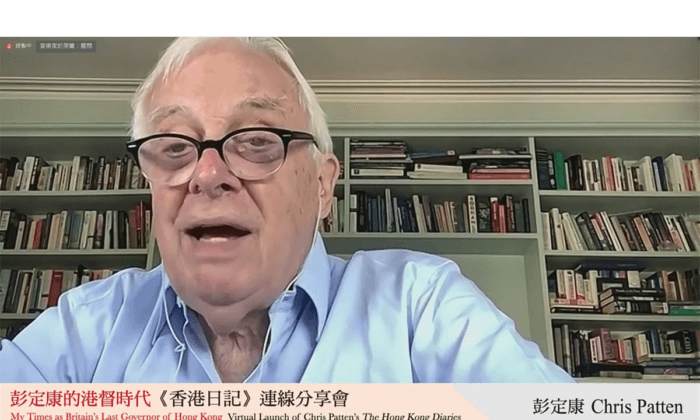 Last Governor of Hong Kong Chris Patten Says the CCP Tries to Rewrite History