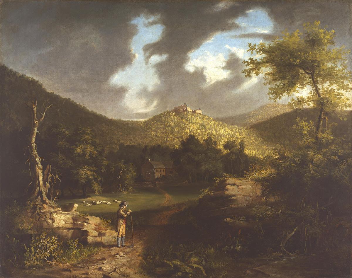 "View of Fort Putnam," 1825, by Thomas Cole. Oil on canvas; 27.25 inches by 34 inches. Philadelphia Museum of Art. (Public Domain)