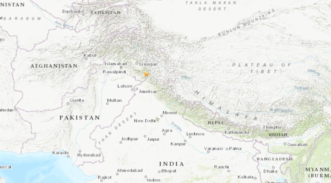 India-Controlled Kashmir Hit by a 5.4 Magnitude Earthquake, No Damage Reported, Officials Say