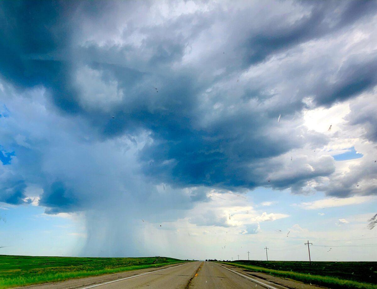 Rain is a vital commodity in a time of drought in South Dakota on June 8, 2023. (Allan Stein/The Epoch Times)