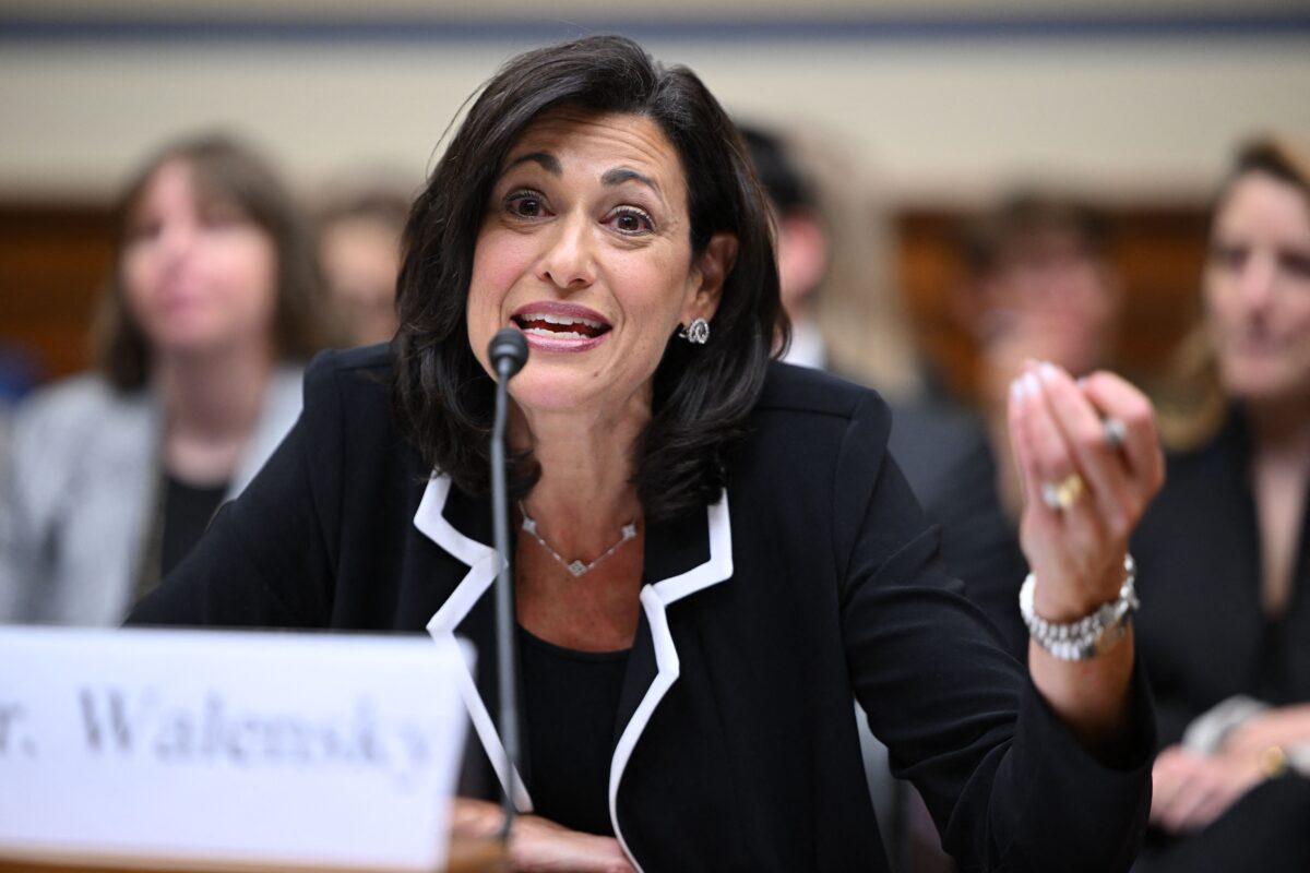 Centers for Disease Control and Prevention Director Dr. Rochelle Walensky testifies to a House committee in Washington on June 13, 2023. (Mandel Ngan/AFP via Getty Images)
