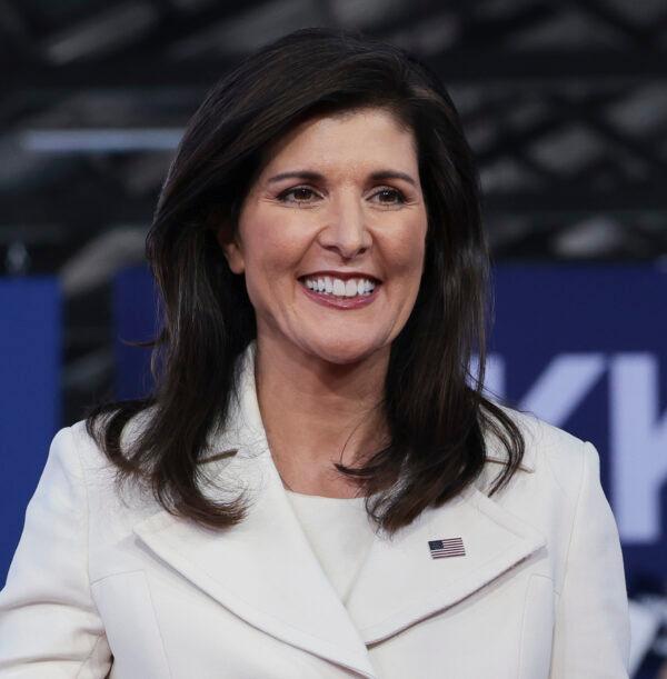 Former South Carolina Gov. and former U.N. ambassador Nikki Haley arrives for an event launching her candidacy for the U.S. presidency in Charleston, S.C., on Feb. 15, 2023. (Win McNamee/Getty Images)