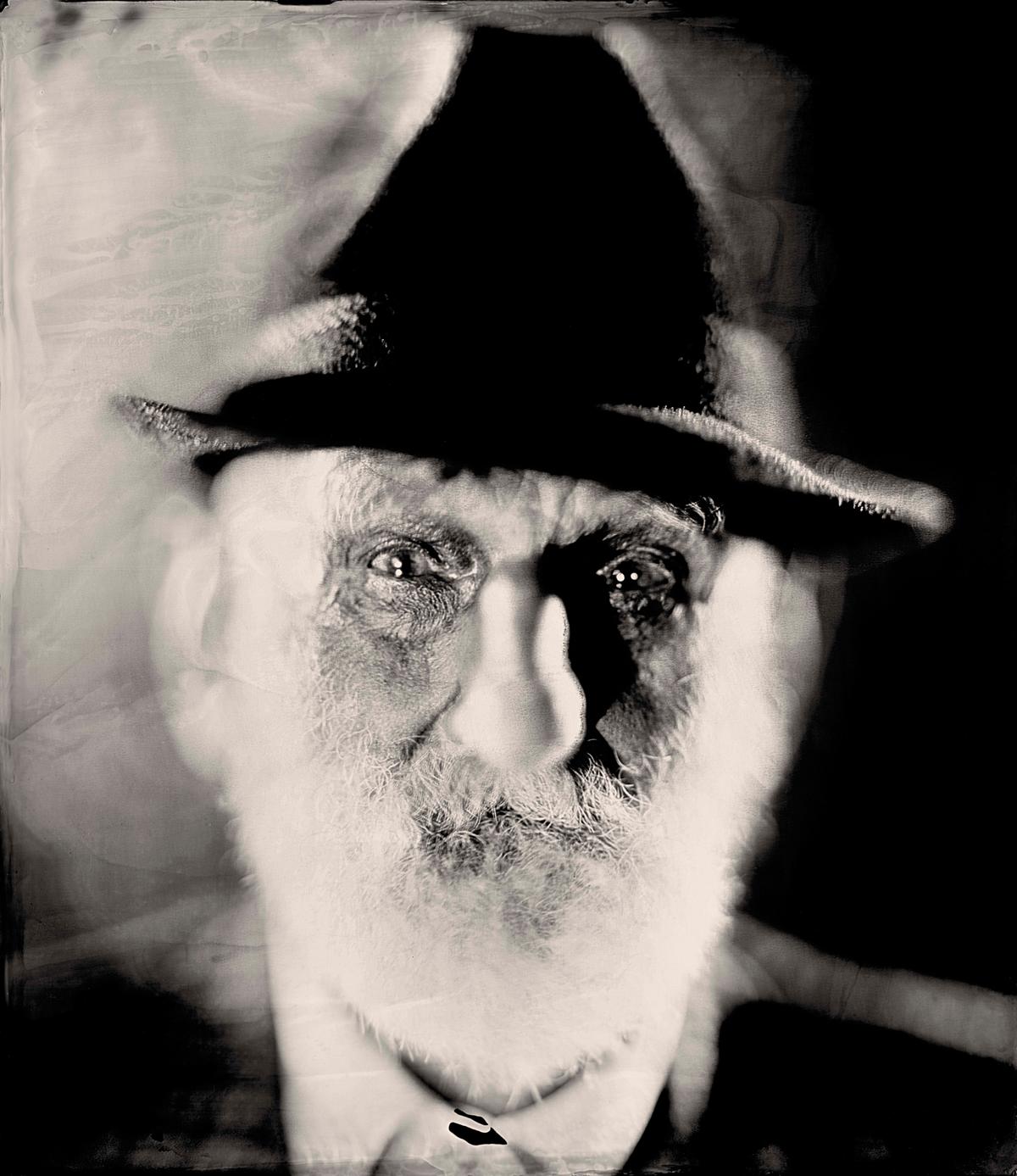 An ambrotype portrait of old, 93-year-old mountain man Much. (Courtesy of <a href="https://www.lightcatcher.it/en/">Lightcatcher</a>)