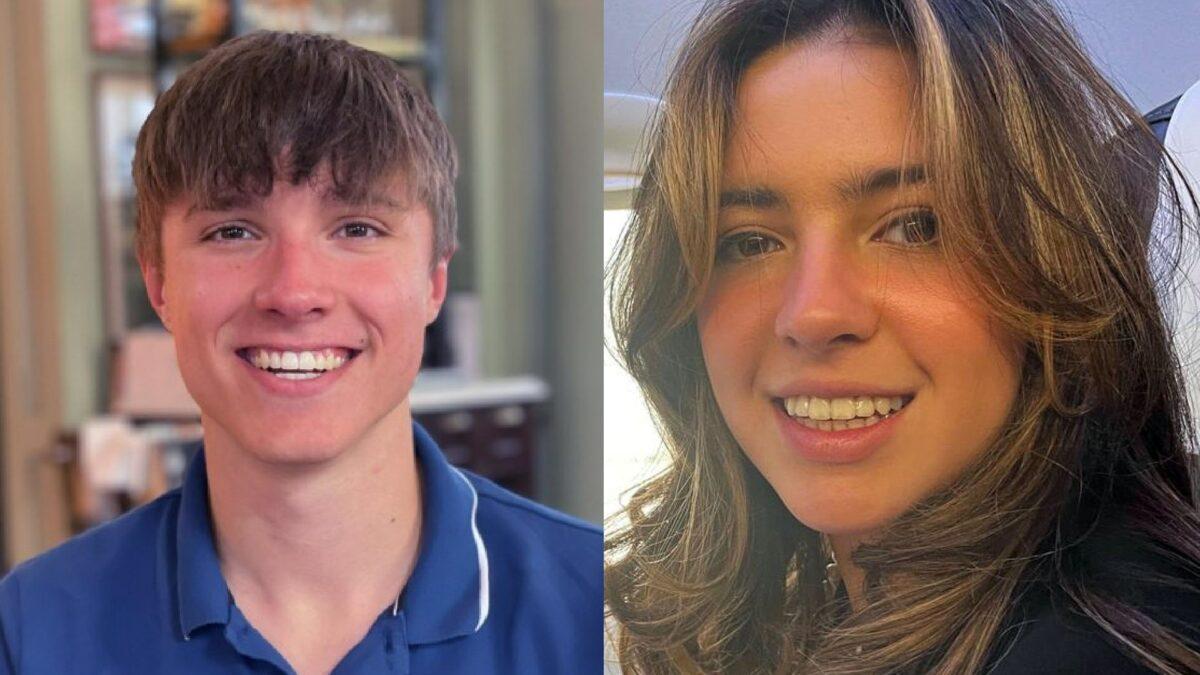 Undated images of Nottingham University students Barnaby Webber (L) and Grace Kumar (R) who were murdered in Nottingham, England, on June 13, 2023. (PA)